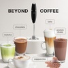 image:imageZulay Kitchen Powerful Milk Frother Wand  Handheld Stainless Steel  Battery Operated Drink Mixer for Coffee Lattes Cappuccino Matcha  Froth Mate Frother Gift  Absolute BlackUltra Black