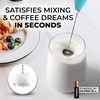 image:imageZulay Kitchen Powerful Milk Frother Wand  Handheld Stainless Steel  Battery Operated Drink Mixer for Coffee Lattes Cappuccino Matcha  Froth Mate Frother Gift  Absolute BlackRoyal Sunrise
