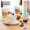image:imageZulay Kitchen Powerful Milk Frother Wand  Handheld Stainless Steel  Battery Operated Drink Mixer for Coffee Lattes Cappuccino Matcha  Froth Mate Frother Gift  Midnight BlackCupcake