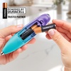 image:imageZulay Kitchen Powerful Milk Frother Wand  Handheld Stainless Steel  Battery Operated Drink Mixer for Coffee Lattes Cappuccino Matcha  Froth Mate Frother Gift  Absolute BlackFaded Purple