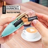 image:imageZulay Kitchen Powerful Milk Frother Wand  Handheld Stainless Steel  Battery Operated Drink Mixer for Coffee Lattes Cappuccino Matcha  Froth Mate Frother Gift  Midnight BlackCupcake