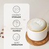 image:imageZulay Kitchen Powerful Milk Frother Wand  Handheld Stainless Steel  Battery Operated Drink Mixer for Coffee Lattes Cappuccino Matcha  Froth Mate Frother Gift  Midnight BlackBright Bubblegum