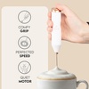 image:imageZulay Kitchen Powerful Milk Frother Wand  Handheld Stainless Steel  Battery Operated Drink Mixer for Coffee Lattes Cappuccino Matcha  Froth Mate Frother Gift  Midnight BlackElegant White Gold