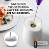 image:imageZulay Kitchen Powerful Milk Frother Wand  Handheld Stainless Steel  Battery Operated Drink Mixer for Coffee Lattes Cappuccino Matcha  Froth Mate Frother Gift  Absolute BlackLush Purple