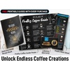 image:imageZulay Kitchen Powerful Milk Frother Wand  Handheld Stainless Steel  Battery Operated Drink Mixer for Coffee Lattes Cappuccino Matcha  Froth Mate Frother Gift  Midnight BlackAlpha Black