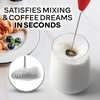 image:imageZulay Kitchen Powerful Milk Frother Wand  Handheld Stainless Steel  Battery Operated Drink Mixer for Coffee Lattes Cappuccino Matcha  Froth Mate Frother Gift  Absolute BlackDragon Red
