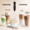 image:imageZulay Kitchen Powerful Milk Frother Wand  Handheld Stainless Steel  Battery Operated Drink Mixer for Coffee Lattes Cappuccino Matcha  Froth Mate Frother Gift  Midnight BlackAuthentic Black
