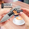 image:imageZulay Kitchen Powerful Milk Frother Wand With Duracell Batteries  Ultra Fast Handheld Drink Mixer  Electric Whisk Foam Maker for Coffee Lattes Cappuccino amp Matcha  Triple Whisk  Orchid LilacDove Gray