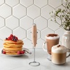 image:imageZulay Kitchen Powerful Milk Frother Wand With Duracell Batteries  Ultra Fast Handheld Drink Mixer  Electric Whisk Foam Maker for Coffee Lattes Cappuccino amp Matcha  Triple Whisk  Orchid LilacFawn Maple