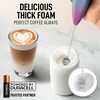 image:imageZulay Kitchen Powerful Milk Frother Wand With Duracell Batteries  Ultra Fast Handheld Drink Mixer  Electric Whisk Foam Maker for Coffee Lattes Cappuccino amp Matcha  Triple Whisk  Orchid LilacVibe Pink