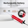 image:imageZulay Kitchen Powerful Milk Frother Wand With Duracell Batteries  Ultra Fast Handheld Drink Mixer  Electric Whisk Foam Maker for Coffee Lattes Cappuccino amp Matcha  Triple Whisk  Orchid LilacLux Cardinal Red