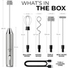 image:imageZulay Kitchen Powerful Milk Frother Wand With Duracell Batteries  Ultra Fast Handheld Drink Mixer  Electric Whisk Foam Maker for Coffee Lattes Cappuccino amp Matcha  Triple Whisk  Orchid LilacUltra Silver