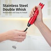image:imageZulay Kitchen Powerful Milk Frother Wand With Duracell Batteries  Ultra Fast Handheld Drink Mixer  Electric Whisk Foam Maker for Coffee Lattes Cappuccino amp Matcha  Triple Whisk  Orchid LilacLux Cardinal Red
