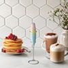 image:imageZulay Kitchen Powerful Milk Frother Wand With Duracell Batteries  Ultra Fast Handheld Drink Mixer  Electric Whisk Foam Maker for Coffee Lattes Cappuccino amp Matcha  Triple Whisk  Orchid LilacKoi Sunrise