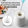image:imageZulay Kitchen Powerful Milk Frother Wand With Duracell Batteries  Ultra Fast Handheld Drink Mixer  Electric Whisk Foam Maker for Coffee Lattes Cappuccino amp Matcha  Triple Whisk  Orchid LilacBorealis Lights