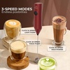 image:imageZulay Kitchen Powerful Milk Frother Wand With Duracell Batteries  Ultra Fast Handheld Drink Mixer  Electric Whisk Foam Maker for Coffee Lattes Cappuccino amp Matcha  Triple Whisk  Orchid LilacZulay Dynamic Black  Red