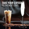 image:imageZulay Kitchen Powerful Milk Frother Wand With Duracell Batteries  Ultra Fast Handheld Drink Mixer  Electric Whisk Foam Maker for Coffee Lattes Cappuccino amp Matcha  Triple Whisk  Orchid LilacGift Box White  Black