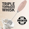 image:imageZulay Kitchen Powerful Milk Frother Wand With Duracell Batteries  Ultra Fast Handheld Drink Mixer  Electric Whisk Foam Maker for Coffee Lattes Cappuccino amp Matcha  Triple Whisk  Orchid LilacPeach Pink