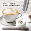 image:imageZulay Kitchen Powerful Milk Frother Wand With Duracell Batteries  Ultra Fast Handheld Drink Mixer  Electric Whisk Foam Maker for Coffee Lattes Cappuccino amp Matcha  Triple Whisk  Orchid LilacLux Alpha Silver