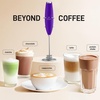 image:imageZulay Kitchen Powerful Milk Frother Wand With Duracell Batteries  Ultra Fast Handheld Drink Mixer  Electric Whisk Foam Maker for Coffee Lattes Cappuccino amp Matcha  Triple Whisk  Orchid LilacWine Purple