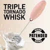 image:imageZulay Kitchen Powerful Milk Frother Wand With Duracell Batteries  Ultra Fast Handheld Drink Mixer  Electric Whisk Foam Maker for Coffee Lattes Cappuccino amp Matcha  Triple Whisk  Orchid LilacPeach Radiance