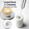 image:imageZulay Kitchen Powerful Milk Frother Wand With Duracell Batteries  Ultra Fast Handheld Drink Mixer  Electric Whisk Foam Maker for Coffee Lattes Cappuccino amp Matcha  Triple Whisk  Orchid LilacLux Premium Silver