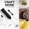 image:imageZulay Kitchen Powerful Milk Frother Wand With Duracell Batteries  Ultra Fast Handheld Drink Mixer  Electric Whisk Foam Maker for Coffee Lattes Cappuccino amp Matcha  Triple Whisk  Orchid LilacZulay Dynamic Black