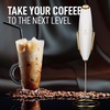 image:imageZulay Kitchen Powerful Milk Frother Wand With Duracell Batteries  Ultra Fast Handheld Drink Mixer  Electric Whisk Foam Maker for Coffee Lattes Cappuccino amp Matcha  Triple Whisk  Orchid LilacGift Box White Gold