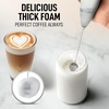 image:imageZulay Kitchen Powerful Milk Frother Wand With Duracell Batteries  Ultra Fast Handheld Drink Mixer  Electric Whisk Foam Maker for Coffee Lattes Cappuccino amp Matcha  Triple Whisk  Orchid LilacZodiac Quartz