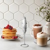 image:imageZulay Kitchen Powerful Milk Frother Wand With Duracell Batteries  Ultra Fast Handheld Drink Mixer  Electric Whisk Foam Maker for Coffee Lattes Cappuccino amp Matcha  Triple Whisk  Orchid LilacIvory Quartz