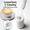 image:imageZulay Kitchen Powerful Milk Frother Wand With Duracell Batteries  Ultra Fast Handheld Drink Mixer  Electric Whisk Foam Maker for Coffee Lattes Cappuccino amp Matcha  Triple Whisk  Orchid LilacLux White