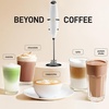 image:imageZulay Kitchen Powerful Milk Frother Wand With Duracell Batteries  Ultra Fast Handheld Drink Mixer  Electric Whisk Foam Maker for Coffee Lattes Cappuccino amp Matcha  Triple Whisk  Orchid LilacPearl White  Black
