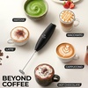 image:imageZulay Kitchen Powerful Milk Frother Wand With Duracell Batteries  Ultra Fast Handheld Drink Mixer  Electric Whisk Foam Maker for Coffee Lattes Cappuccino amp Matcha  Triple Whisk  Orchid LilacBlack
