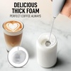 image:imageZulay Kitchen Powerful Milk Frother Wand With Duracell Batteries  Ultra Fast Handheld Drink Mixer  Electric Whisk Foam Maker for Coffee Lattes Cappuccino amp Matcha  Triple Whisk  Orchid LilacSnowdrift White