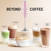 image:imageZulay Kitchen Powerful Milk Frother Wand With Duracell Batteries  Ultra Fast Handheld Drink Mixer  Electric Whisk Foam Maker for Coffee Lattes Cappuccino amp Matcha  Triple Whisk  Orchid LilacMint Candy