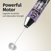 image:imageZulay Kitchen Powerful Milk Frother Wand With Duracell Batteries  Ultra Fast Handheld Drink Mixer  Electric Whisk Foam Maker for Coffee Lattes Cappuccino amp Matcha  Triple Whisk  Orchid LilacLux Galaxy
