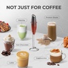 image:imageZulay Kitchen Powerful Milk Frother Wand With Duracell Batteries  Ultra Fast Handheld Drink Mixer  Electric Whisk Foam Maker for Coffee Lattes Cappuccino amp Matcha  Triple Whisk  Orchid LilacBlaze Crimson