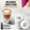 image:imageZulay Kitchen Powerful Milk Frother Wand With Duracell Batteries  Ultra Fast Handheld Drink Mixer  Electric Whisk Foam Maker for Coffee Lattes Cappuccino amp Matcha  Triple Whisk  Orchid LilacTropical Dragonfruit