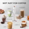 image:imageZulay Kitchen Powerful Milk Frother Wand With Duracell Batteries  Ultra Fast Handheld Drink Mixer  Electric Whisk Foam Maker for Coffee Lattes Cappuccino amp Matcha  Triple Whisk  Orchid LilacImperial White Gold