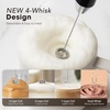 image:imageZulay Kitchen Powerful Milk Frother Wand With Duracell Batteries  Ultra Fast Handheld Drink Mixer  Electric Whisk Foam Maker for Coffee Lattes Cappuccino amp Matcha  Triple Whisk  Orchid LilacLux Alpha Black