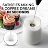 image:imageZulay Kitchen Powerful Milk Frother Wand With Duracell Batteries  Ultra Fast Handheld Drink Mixer  Electric Whisk Foam Maker for Coffee Lattes Cappuccino amp Matcha  Triple Whisk  Orchid LilacBlack