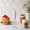 image:imageZulay Kitchen Powerful Milk Frother Wand With Duracell Batteries  Ultra Fast Handheld Drink Mixer  Electric Whisk Foam Maker for Coffee Lattes Cappuccino amp Matcha  Triple Whisk  Orchid LilacDaffodil Lavender