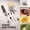 image:imageZulay Kitchen Powerful Milk Frother Wand With Duracell Batteries  Ultra Fast Handheld Drink Mixer  Electric Whisk Foam Maker for Coffee Lattes Cappuccino amp Matcha  Triple Whisk  Orchid LilacUltra Black Copper