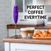 image:imageZulay Kitchen Powerful Milk Frother Wand With Duracell Batteries  Ultra Fast Handheld Drink Mixer  Electric Whisk Foam Maker for Coffee Lattes Cappuccino amp Matcha  Triple Whisk  Orchid LilacWine Purple