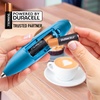 image:imageZulay Kitchen Powerful Milk Frother Wand With Duracell Batteries  Ultra Fast Handheld Drink Mixer  Electric Whisk Foam Maker for Coffee Lattes Cappuccino amp Matcha  Triple Whisk  Orchid LilacHarbor Metallic
