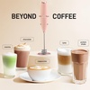 image:imageZulay Kitchen Powerful Milk Frother Wand With Duracell Batteries  Ultra Fast Handheld Drink Mixer  Electric Whisk Foam Maker for Coffee Lattes Cappuccino amp Matcha  Triple Whisk  Orchid LilacPeach Radiance