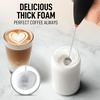image:imageZulay Kitchen Powerful Milk Frother Wand With Duracell Batteries  Ultra Fast Handheld Drink Mixer  Electric Whisk Foam Maker for Coffee Lattes Cappuccino amp Matcha  Triple Whisk  Orchid LilacVoid  Copper
