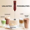 image:imageZulay Kitchen Powerful Milk Frother Wand With Duracell Batteries  Ultra Fast Handheld Drink Mixer  Electric Whisk Foam Maker for Coffee Lattes Cappuccino amp Matcha  Triple Whisk  Orchid LilacZulay Dynamic Black  Red