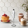 image:imageZulay Kitchen Powerful Milk Frother Wand With Duracell Batteries  Ultra Fast Handheld Drink Mixer  Electric Whisk Foam Maker for Coffee Lattes Cappuccino amp Matcha  Triple Whisk  Orchid LilacIonic White