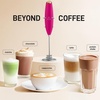 image:imageZulay Kitchen Powerful Milk Frother Wand With Duracell Batteries  Ultra Fast Handheld Drink Mixer  Electric Whisk Foam Maker for Coffee Lattes Cappuccino amp Matcha  Triple Whisk  Orchid LilacMagenta Gold